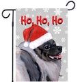 Keeshond Ho Ho Ho Holidays Garden Flag