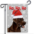 Labrador Retriever Ho Ho Ho Holidays Garden Flag