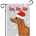 Miniature Pinscher Ho Ho Ho Holidays Garden Flag