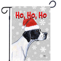 Pointer Ho Ho Ho Holidays Garden Flag
