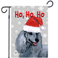 Poodle Ho Ho Ho Holidays Garden Flag