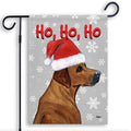 Rhodesian Ridgeback Ho Ho Ho Holidays Garden Flag
