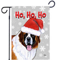 Saint Bernard Ho Ho Ho Holidays Garden Flag