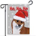 Shiba Inu Ho Ho Ho Holidays Garden Flag