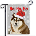 Siberian Husky Ho Ho Ho Holidays Garden Flag