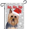 Silky Terrier Ho Ho Ho Holidays Garden Flag
