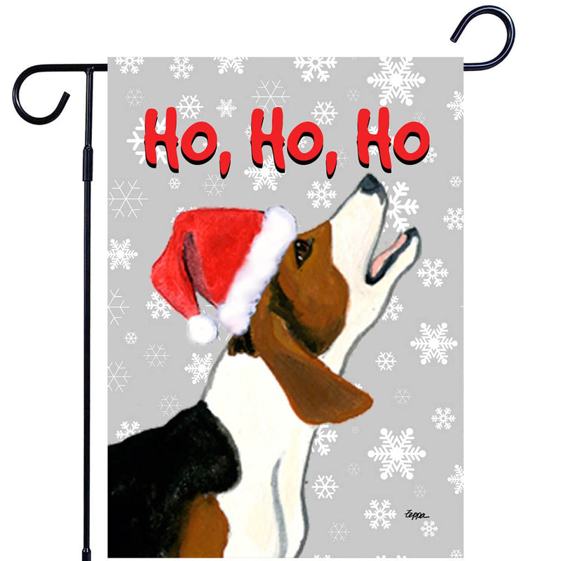 Treeing Walker Coonhound Ho Ho Ho Holidays Garden Flag