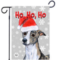 Whippet Ho Ho Ho Holidays Garden Flag