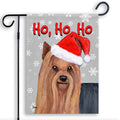 Yorkshire Terrier Ho Ho Ho Holidays Garden Flag