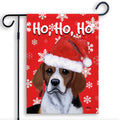 Beagle Ho Ho Ho Holidays Garden Flag