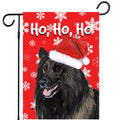 Belgian Tervuren Ho Ho Ho Holidays Garden Flag