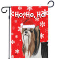 Biewer Terrier Ho Ho Ho Holidays Garden Flag