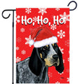 Bluetick Coonhound Ho Ho Ho Holidays Garden Flag
