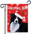 Border Collie Ho Ho Ho Holidays Garden Flag