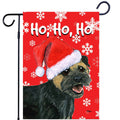 Border Terrier Ho Ho Ho Holidays Garden Flag