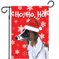 Borzoi Ho Ho Ho Holidays Garden Flag