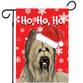 Briard Ho Ho Ho Holidays Garden Flag