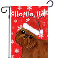 Brussels Griffon Ho Ho Ho Holidays Garden Flag