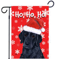 Curly-Coated Retriever Ho Ho Ho Holidays Garden Flag