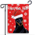 Doberman Pinscher Ho Ho Ho Holidays Garden Flag