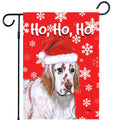 English Setter Ho Ho Ho Holidays Garden Flag