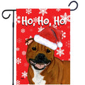 Staffordshire Bull Terrier Ho Ho Ho Holidays Garden Flag