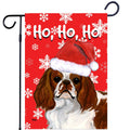 English Toy Spaniel Ho Ho Ho Holidays Garden Flag