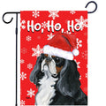 English Toy Spaniel Ho Ho Ho Holidays Garden Flag