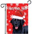 Flat-Coated Retriever Ho Ho Ho Holidays Garden Flag