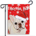 French Bulldog Ho Ho Ho Holidays Garden Flag