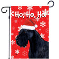 Giant Schnauzer Ho Ho Ho Holidays Garden Flag