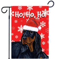 Gordon Setter Ho Ho Ho Holidays Garden Flag