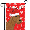Irish Terrier Ho Ho Ho Holidays Garden Flag