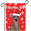 Italian Greyhound Ho Ho Ho Holidays Garden Flag