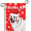 Kuvasz Ho Ho Ho Holidays Garden Flag