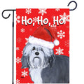 Lowchen Ho Ho Ho Holidays Garden Flag