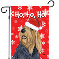 Otterhound Ho Ho Ho Holidays Garden Flag