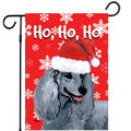 Poodle Ho Ho Ho Holidays Garden Flag