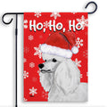 Poodle Ho Ho Ho Holidays Garden Flag