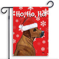 Rhodesian Ridgeback Ho Ho Ho Holidays Garden Flag