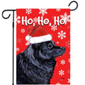 Schipperke Ho Ho Ho Holidays Garden Flag