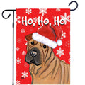 Chinese Shar-Pei Ho Ho Ho Holidays Garden Flag