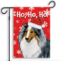 Shetland Sheepdog Ho Ho Ho Holidays Garden Flag