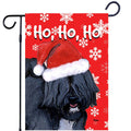 Tibetan Terrier Ho Ho Ho Holidays Garden Flag