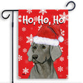 Weimaraner Ho Ho Ho Holidays Garden Flag