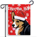 Pembroke Welsh Corgi Ho Ho Ho Holidays Garden Flag