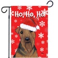 Welsh Terrier Ho Ho Ho Holidays Garden Flag