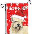 Soft Coated Wheaten Terrier Ho Ho Ho Holidays Garden Flag