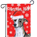 Whippet Ho Ho Ho Holidays Garden Flag
