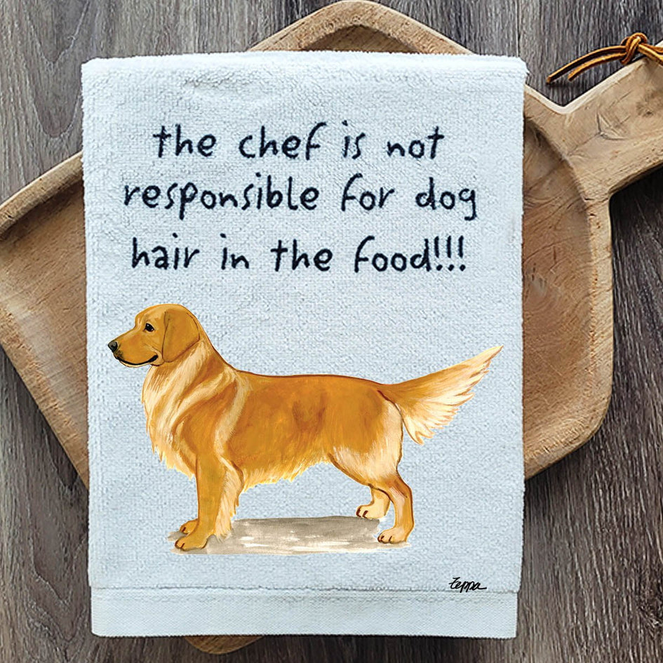 Golden Retriever Dish Towel